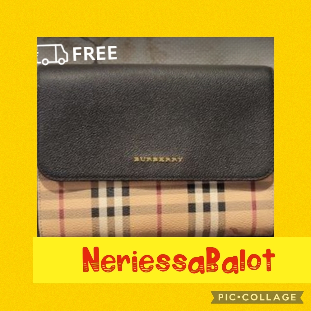 Authentic Burberry cross body clutch bag.